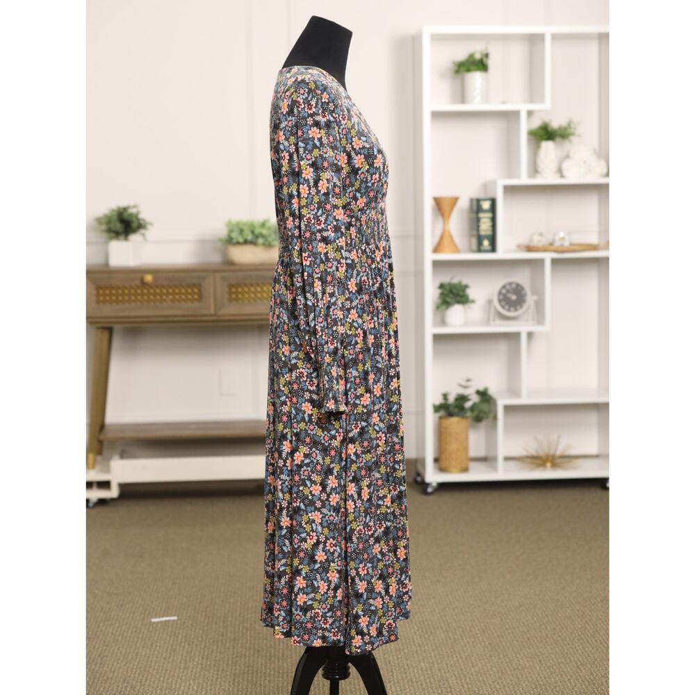 Boden Floral Smocked Maxi Dress US 8 Cottagecore Boho Anthropologie Style Maxi - Picture 6 of 13